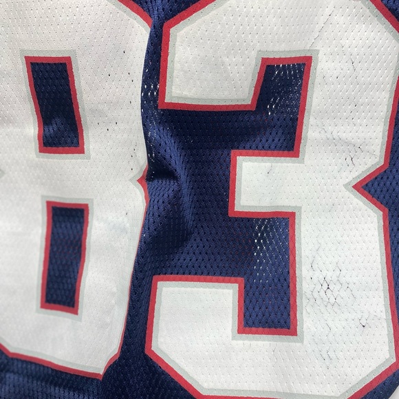 NFL New England Patriots Jersey #83 Wes Welker vintage embroidered  size large - Picture 7 of 7